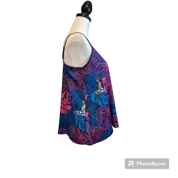 Hinano Island Print‎ Lightweight Tank Hawaiian Beachy Size S - Picture 3 of 10